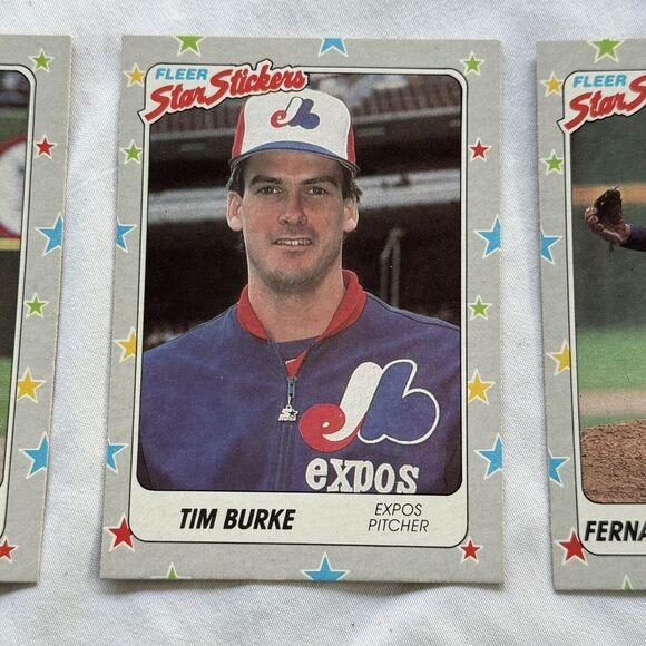 1988 Fleer Star Stickers Baseball 12 Card Lot NM Valenzuela Hershizer Raines - Picture 8 of 13